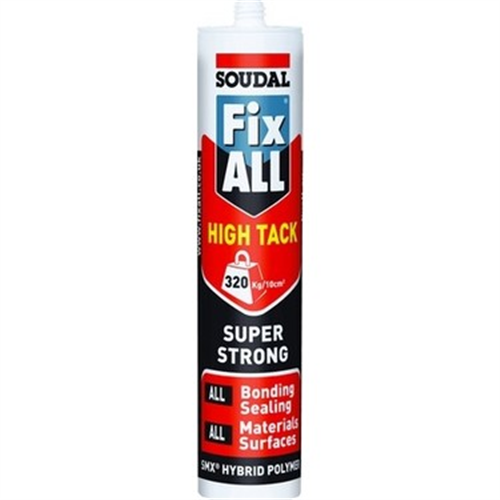 SOUDAL FİX ALL HIGH TACK (KORNİŞ YAPIŞTIRICI) BEYAZ 290 ML / (1 KUTU=12 ADET)